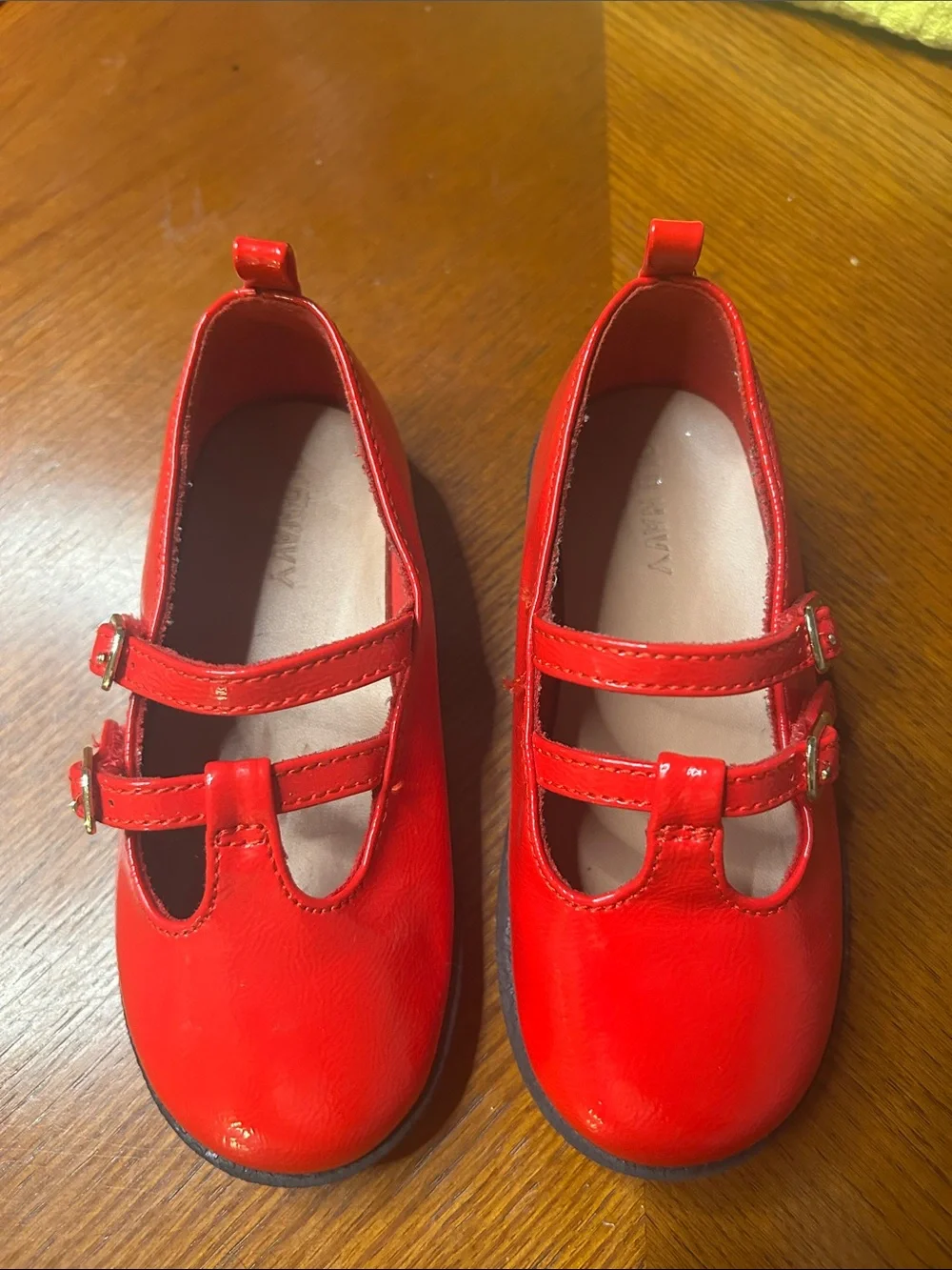 Classic Red Mary Jane Kids Shoes